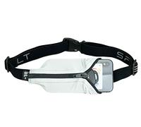 SPIbelt Original Pocket Running Belt for Women Men, Phone Holder for Running, Running Fanny Pack, Holder for Phone, No Bounce Running Waist Pack, Expandable, Adjustable., Cloudy Grey with Black Zipper