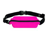 SPIbelt Original Pocket Running Belt for Women Men, Phone Holder for Running, Running Fanny Pack, Holder for Phone, No Bounce Running Waist Pack, Expandable, Adjustable., Fuchsia with Black Zipper