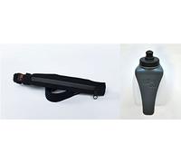 SPIbelt Performance Running Belt Black with 2 x 175ml Add On H2O Companion Hydration Bottles