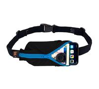 SPIbelt Running Belt Large Pocket, No-Bounce Bum Bag for Runners, iPhone 6 7 8-Plus X Athletes and Adventurers (Black with Turquoise Zipper, 25" Through 47")