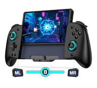 Spican Switch Controlers for Nintendo Switch/OLED, Switch Accessories Wireless Pro Controler One-Piece Joypad, Full-Size Ergonomic Handheld Mode Remote with Turbo/Programming