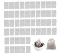 Spice Bag 50PCS Spice Bags for Cooking 4x6in Reusable Drawstring Cotton Empty Tea Bags Mesh Pouch for Braising, Straining, Steeping