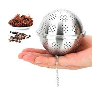 Spice Ball Extra Large For Cooking, Seasoning Ball, Spice Infuser, Tea Ball Filter, With Extended Chain Hook For Enhancing Soups, Stews, Cider, Wine, And Especially Brewing Large Quantities Of Tea