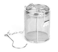 Spice Ball,Tea Ball Strainer, Soup Seasoning Bag Extra Fine Mesh Tea Ball Soup Seasonings Seperation Basket Spice Filter with Extended Chain Hook for Brew Tea and Spices Seasonings(8 * 10cm)