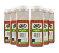Spice Classics Ground Red Pepper 400ml (Pack of 6) - Six 400ml Containers of Red Pepper Spice, Made from Dried Ground Red Chili Peppers for a Savory Taste