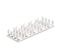 Spice Clip Strips Plastic Cabinet Door Condiment Jar Organizer Hold 20 Jars Spice Rack