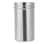 Spice Containers, Smell Proof Jar 304 Stainless Steel Portable Large Non Toxic Simple, Herb Jars for Coffee Tea Bean Candy Cookies Cereal Sugar Atmeal Chips (L 6.5x11cm)