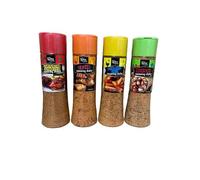 Spice Emporium Seasonings - 1x Peri Peri Salt 315g | 1x Carribean Jerk Style 300g | 1x Mexican 300g | 1x Cajun 300g