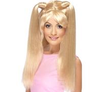Smiffy's Baby Power Blonde Wig With Pony Tails - wig baby spice fancy dress power accessory ladies costume girl blonde long girls 90s womens