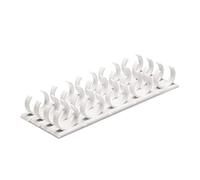 Spice Gripper Clip Strips Plastic Cabinet Door Condiment Jar Organizer Hold 20 Jars Spice Rack, Spice Gripper Clip