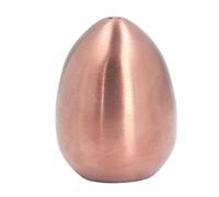 Spice Jar for Eggs, Salt and Pepper Shakers, Mini Brown Egg Shaker, Spice Shaker for Eggs, Stainless Steel Egg Shaped Pepper Shaker for Outdoor BBQ (Rose Gold)
