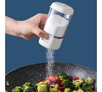 Spice Jars Bottles, Press Type Salt Control Bottle, Kitchen Household Sealed Moisture Proof Metering Pepper Tank Set, Seasoning Bottle Rotary Seal for Sugar, Pepper and Other Spices