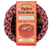 Spice Kitchen Gin Infusing Tin with Silk Cover, Gin Infusion Kit with 7 Artisan Blends and 4 Recipes to try