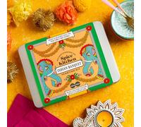 Spice Kitchen - Indian Banquet Feasting Kit - 4 Spice Blends - Tandoori Masala, Garam Masala, Chaat & Harissa - With Recipe Cards, Spice Spoon - Ethically sourced, Handmade in the UK