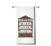 Spice Kitchen Towel Spice Jar Lover Gift Porcelain Spice Jar Dish Towel Spice Houses Kitchen Towel (many house UK)