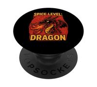 Spice Level Dragon Hot Chili Pepper Eater PopSockets Adhesive PopGrip