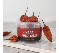 SPICE 'N' TICE Naga Ghost Chilli Pot with Pepper Pods, Extreme Heat Up to 700,000 SHU, For Curries, Sauces & Marinades, Gift for Heat Lovers (Naga Ghost Chilli)