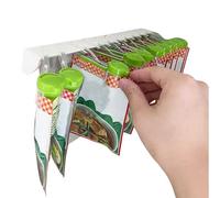 Spice Organiser for Cupboard, Clip Gripper Storage Organiser for Spice Jars - Clamp Storage Tray No Drilling for Worktop Fridge Bathroom