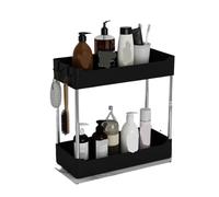 Spice Rack - 2 Tier Kitchen Drawer Storage Shelf, Countertop Spice Holder, Multi-Purpose Utensil Organizer for Kitchen Cabinet