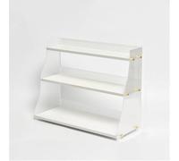 Spice Rack Organizer - 3-Tier Mug/Cup Display Stand, Large Capacity Spice Rack & Vanity Shelves for Dining Room, Bathroom & Living Room(White,61CM)