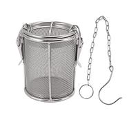 Spice Seasoning Strainer, Large Capacity Stainless Steel Tea Ball Mesh,Stainless Steel Tea Ball Infuser Stainless Steel Spice Seasoning Strainer with Extended Chain Hook