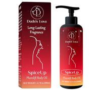 Spice Up - Scented Shower Body Oil - Long Lasting Fragrance - Nourish, Light, Non-Greasy | Clove Cinnamon & Lavender Essential Oil - Natural - Shea Butter, Jojoba Oil, Coconut Oil - 6.76 Fl Oz.
