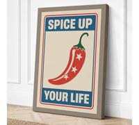 Spice Up Your Life Retro Canvas Wall Art Print 18x12 Inch (46 x 30 cm)