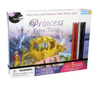 Spicebox Imagine It Princess Stencil Stories in White SpiceBox White