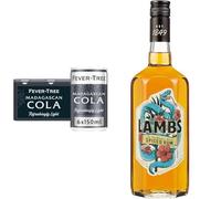 Spiced Rum & Cola Bundle - Fever-Tree Madagascan Cola (24x150ml) and Lamb's Spiced Rum (70cl)