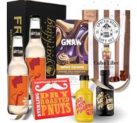 Spiced Rum Gift Set - Dead Mans Fingers Flavoured Rum Miniatures (37.5% ABV), Father's Day Gifts for Men and Women, Rum Hampers for Him and Her