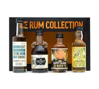 Spiced Rum Gift Set - Kraken, Old J Pineapple Flavoured, Duppy Share Aged, Cut Rum Miniatures, Mini Alcohol Bottles x4 5cl - Rum Gifts for Men, Dad Gifts, Birthday, Valentines Day