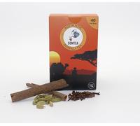 Spiced Somali Tea AKA Shaah Somali - Perfect Alternative To Chai - 40 Tea Bags - Black Tea With Cinnamon, Cardamom, and Cloves