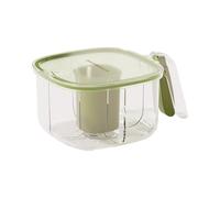 spicee Jar - Seasoning Box - Clear Seasoning Box Set with Lids | Transparent spicee Condiment Containers | Kitchen countertopp Jars for Salt Sugar Powder Storage in Homes, Hotels, Restaurants