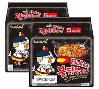 SPICEHUB SAMYANG Buldak HOT Chicken Flavour Ramen Noodles, (Pack of 10) BY SPICEHUB