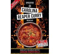SPICENTICE Carolina Reaper Worlds Hottest Curry Powder Recipe Kit (Serves 4) - 100% Natural Hand Blended Spice - Made in UK (1 Pack)