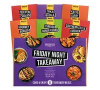 Spicentice Friday Night Takeaway Recipe & Spice Gift Set - Recipe & Spice Seasoning Gift Set - Includes 6 x Premium 100% Natural Spices & Recipes