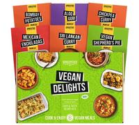 Spicentice Vegan Delights - 6 Authentic Plant Based Recipe with 100% Natural Premium Grade Spices, Seasoning & Herbs - Ideal Vegan Gift - Nut Free