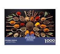 Spices From Around The World 1000 Pieces Premium Jigsaw Age 3+ Quirky, Abstract Design, Home Decoration, Educational, Challenging Puzzle Games 38x26cm/1000pcs