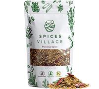 SPICES VILLAGE Pickling Spices [ 6.5oz ] - All Natural Fresh Dried Spices Mix for Pickles, Canning, and Corn Beef, Pickling Seasoning Blend Kit - Kosher, Gluten Free, Non GMO, Resealable Bulk Bag