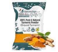 Spices2Go Premium Turmeric Powder - 100% Pure Turmeric Ground, Curcumin, Holud | Haldi | Haldar | Haladi, Long Shelf Life, GMO-Free, Made In Britain, Haldi, Tumeric (100G)