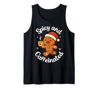 Spicy and Caffeinated Gingerbread Christmas Cheer for Coffee Tank Top