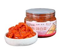 Spicy and crispy dried radish, Korean sweet and spicy kimchi, mixed pickled vegetables, side dishes, chili sauce, Laba garlic, seasoning, Chinese specialty, condiment (Kimchi 200g,3 cans)