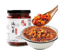 Spicy chili sauce,mushroom sauce, garlic chili sauce,Condiments,Sauces,Table Sauces,radish sauce,dipping sauce, black bean sauce, red oil chili,Hot Pepper Sauce (Peanut chili sauce,1can)