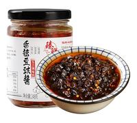Spicy chili sauce,mushroom sauce, garlic chili sauce,Condiments,Sauces,Table Sauces,radish sauce,dipping sauce, black bean sauce, red oil chili,Hot Pepper Sauce (Black bean sauce,1can)