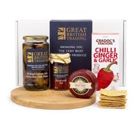 Spicy & Chilli Favourites - Hot Pickled Onions, Chilli Jam, Red Hot Cheddar and Cradocks Chilli, Ginger & Garlic from Great British Trading