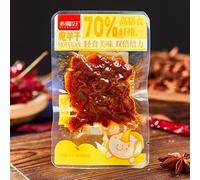 Spicy dried konjak, konjak spicy bar, ready to eat dried tofu, instant dried bean curd, Chinese spicy latiao, Hunan specialty konjak spicy strip, spicy snacks, vegetarian (Barbecue flavor,500g)