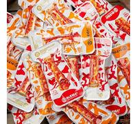 Spicy dried tofu, instant dried bean curd, hand torn gluten, spicy and crispy tofu 12g, delicious gluten, handmade soy products, Chinese latiao, leisure snacks, vegetarian (Mixed flavors,10 packs)