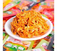 Spicy Enoki Mushroom,Ready-to-eat Pickle Bamboo Shoot,Chili Sauce Hot Crispy Mushroom,Latiao,Spicy Strip,100g/500g/pack,Snack Food,Chinese Snacks Gift Pack (super Spicy Flavored Enoki Mushroom500g)