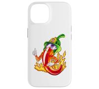 Spicy Firefighter Chili Cartoon Funny Fire Hero Drawing Case for iPhone 14