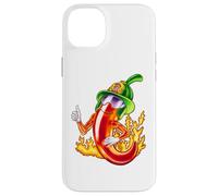Spicy Firefighter Chili Cartoon Funny Fire Hero Drawing Case for iPhone 14 Plus